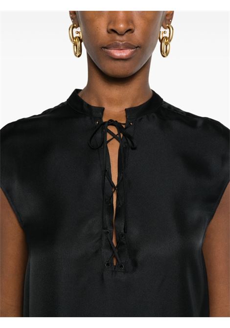 abito demeter donna nero in seta LOULOU DE SAISON | DEMETERBLACK